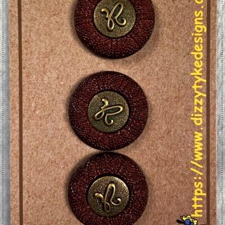 Buttons - Leather and Symbol