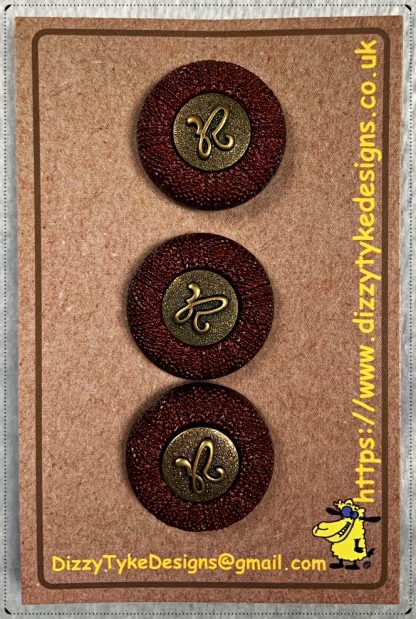 Buttons - Leather and Symbol