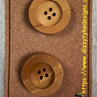 Buttons - Natural Wood