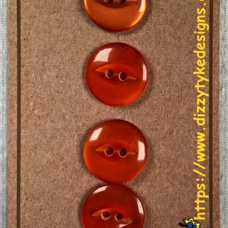 Buttons - Orange Fish Eye