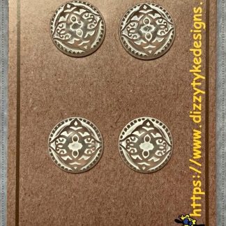 Buttons - Distressed White