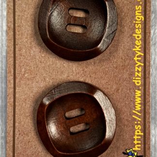 Buttons - Large Squared Wood