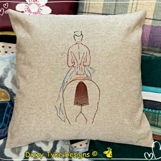 Side Saddle Themed Cushion