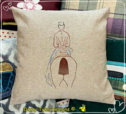 Side Saddle Themed Cushion