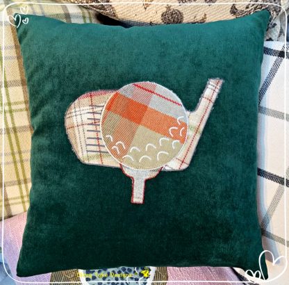Stylised Golf Theme Cushion