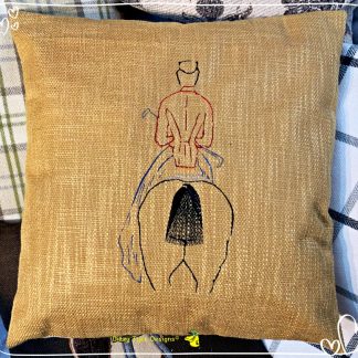 Side Saddle Themed Cushion