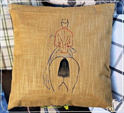 Side Saddle Themed Cushion