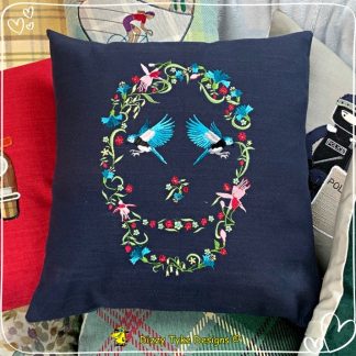 Flower Skull Cushion