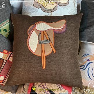 Riding Saddle Themed Cushion