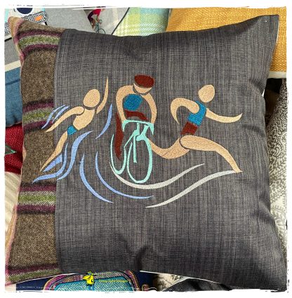 Male Triathlete Cushion