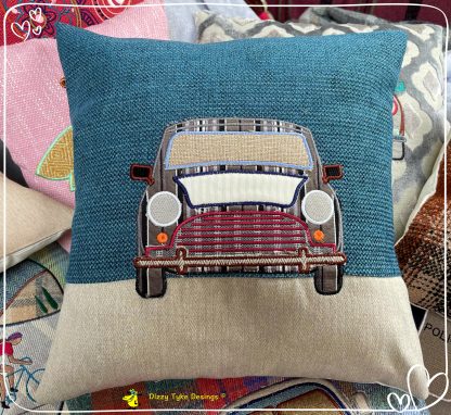 Stylised Classic Car Cushion