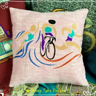 Female Triathlete Cushion