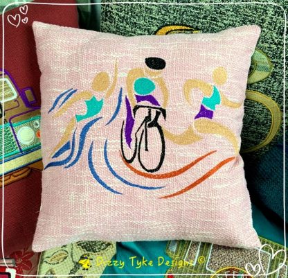 Female Triathlete Cushion