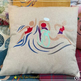 Female Triathlete Cushion