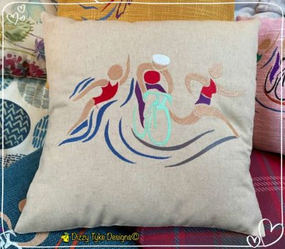 Female Triathlete Cushion