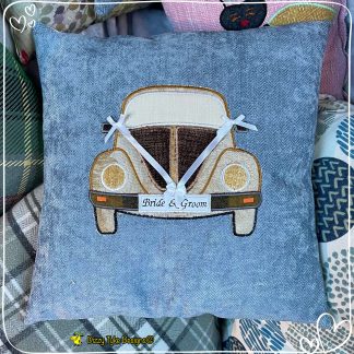 Stylised Wedding Car Cushion