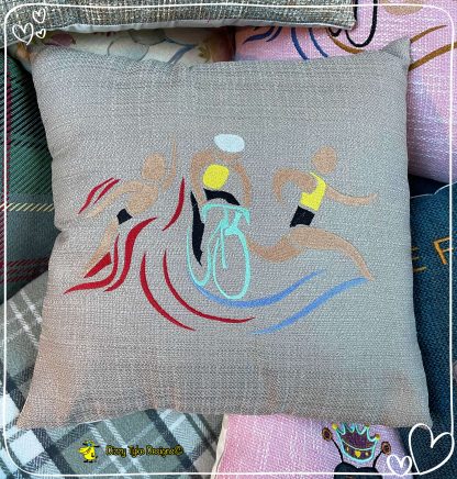 Male Triathlete Cushion