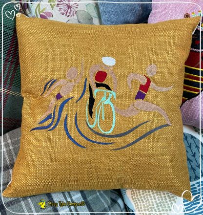 Male Triathlete Cushion